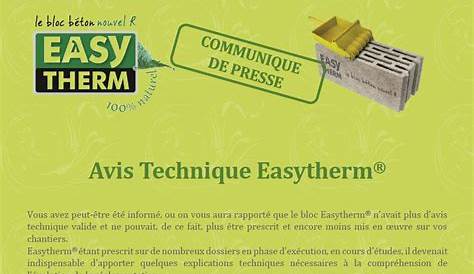 Easytherm Avis SEAC Caractéristiques