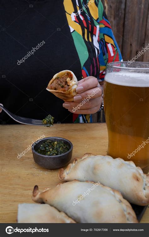 eating empanadas