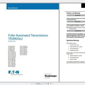 eaton procision transmission service manual