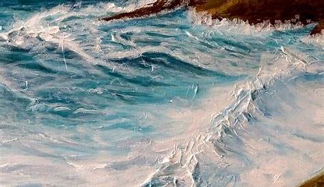 Eau Peinture Couleurs Sur L'eau (24 X 30, Huile Sur Toile) Par