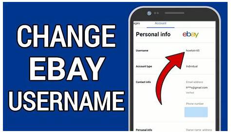 Ebay Username Change