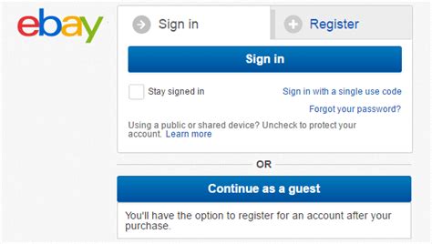 ebay canada sign in as guest