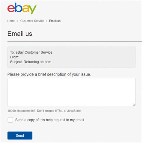 ebay customer service email for buyers