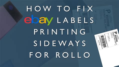 Ebay Label Printing Issues