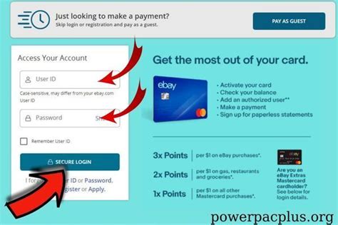 ebay mastercard login synchrony bank
