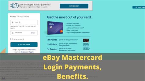 ebay mastercard payment