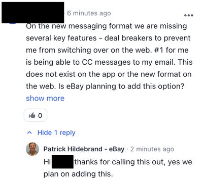 Ebay Messaging Is Turned Off