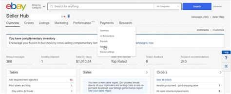 Ebay Sales Report