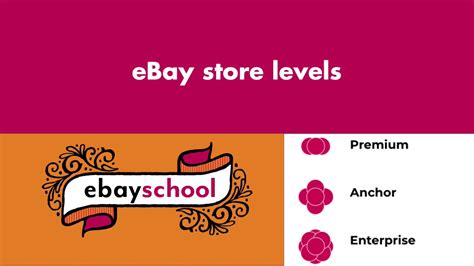Ebay Store Levels And Cost