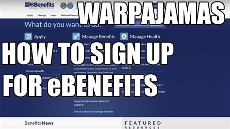 ebenefits sign up for account