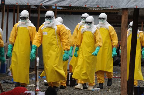 ebola cannot unbroken skin