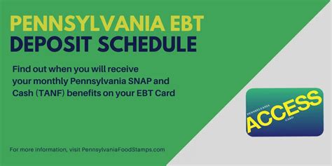 ebt food stamps calendar