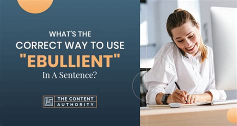 ebullient definition and sentence
