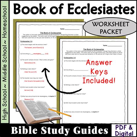 Ecclesiastes Printable Bible Study
