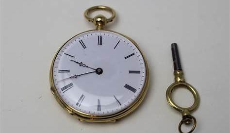 Echappement A Cylindre Pocket Watch 8 Rubies, Silver From