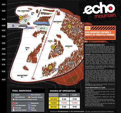 Echo Mountain Colorado Trail Map