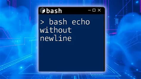 Echo Space Instead Of Newline