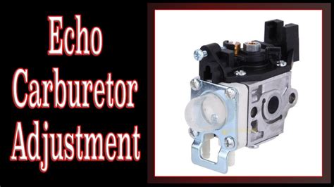 Echo Tiller Carburetor Adjustment