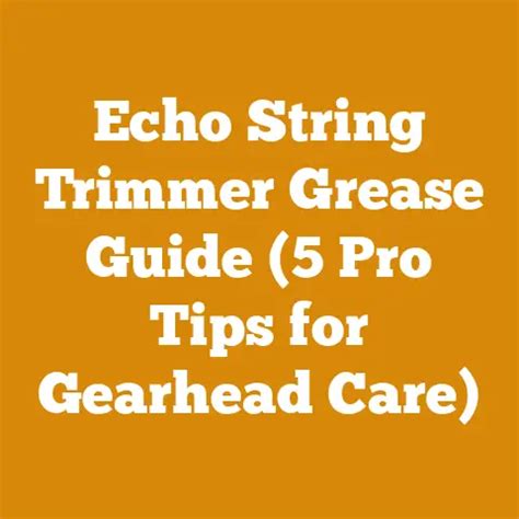 Echo Trimmer Shaft Grease ProPartsDirect