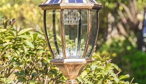 Eclairage Solaire Sur Pilier De Portail Lampe Pour Et Poteau 10x10cm