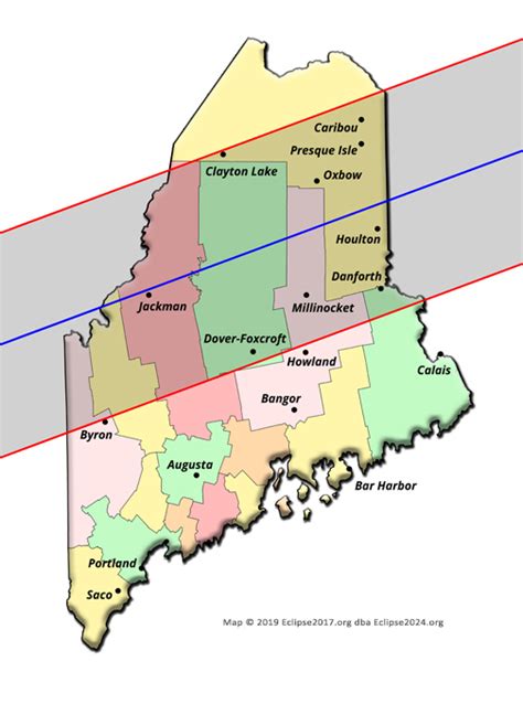 eclipse 2024 path of totality map in maine