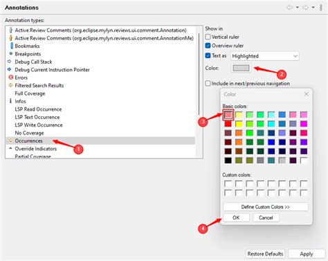 Eclipse Change Code Highlight Color
