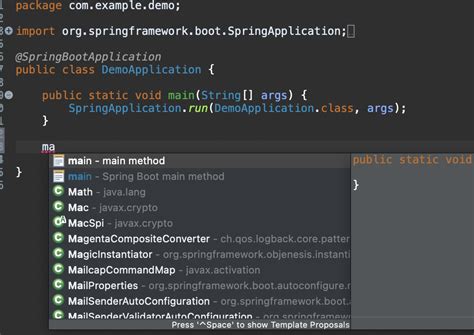 Eclipse Spring Annotations Autocomplete