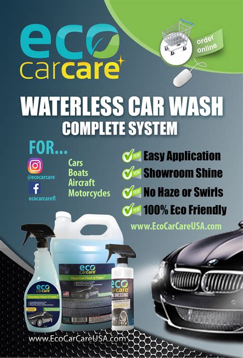 Eco Green Auto Clean Waterless Car Wash Freedom Basic Wash Bundle (Auto