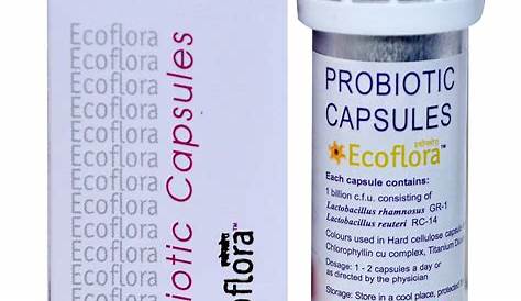 Ecoflora Probiotic Capsules Capsule (probiotic) In Hindi.योनि संक्रमण,दस्त