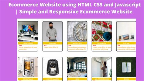 ecommerce website html css javascript source code