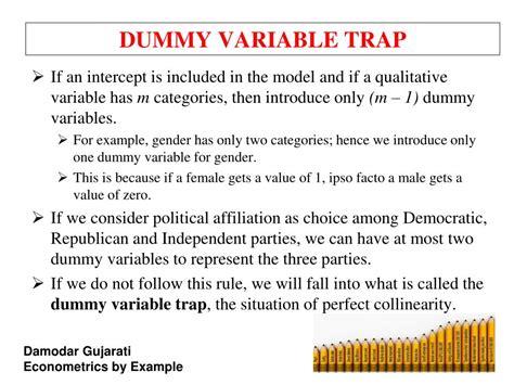 Econometrics Dummy Variable Trap