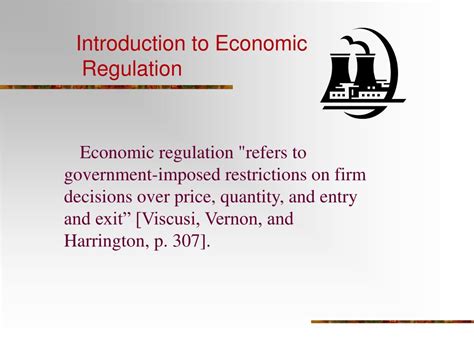 Economic Regulation Presentation