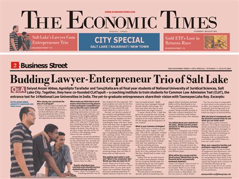 economic times news pdf