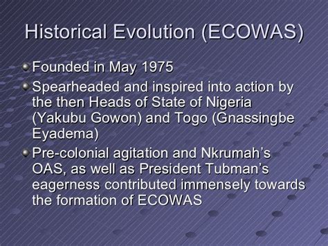 ecowas was established in what year
