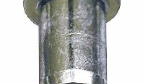 Ecrou à sertir M6 Affleurant Cylindrique Inox Ouvert