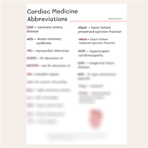 ed medical abbreviation cardiology