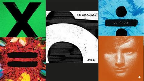 ed sheeran album covers in order