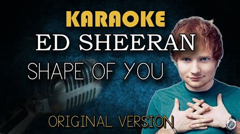 ed sheeran shape of you lyrics karaoke