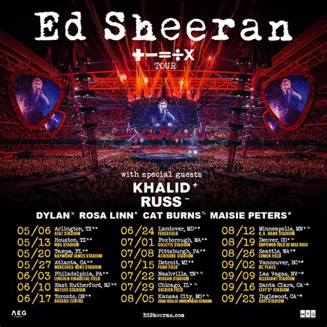 ed sheeran world tour 2024
