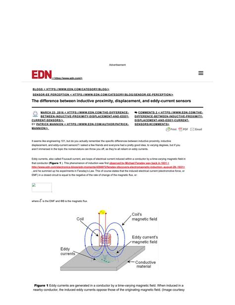 Eddy Current Sensor Vs Inductive Sensor