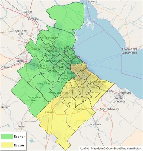 edenor y edesur mapa