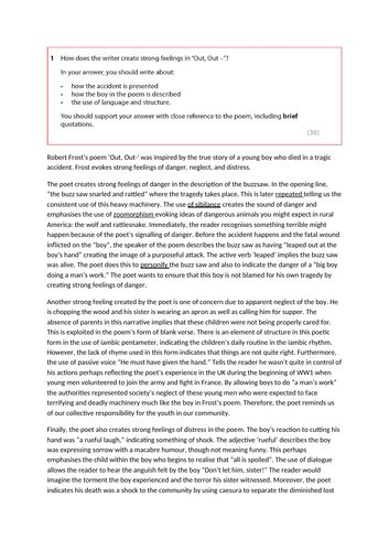 edexcel igcse english language paper 2 exemplar answers