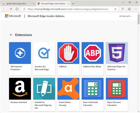edge extensions store search
