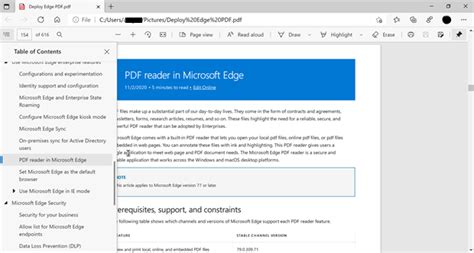 Edge Pdf Viewer Hand Tool