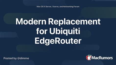 Edgerouter Replacement