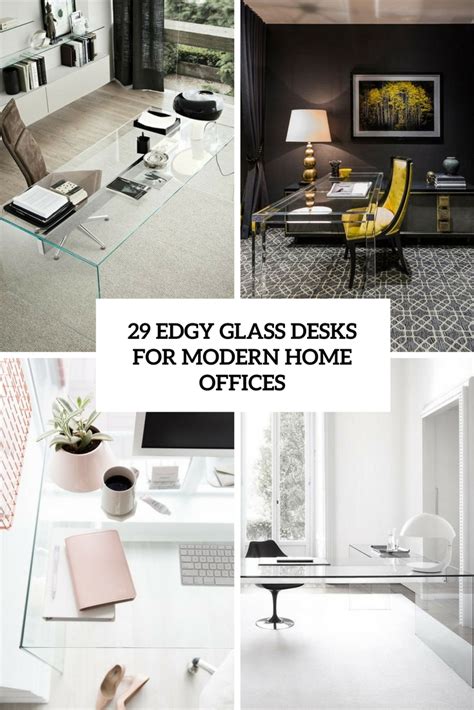 29 Edgy Glass Desks For Modern Home Offices DigsDigs