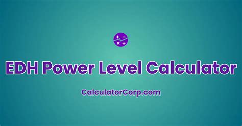 EDH Deck Power Level Calculator Online