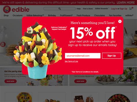Edible Arrangements Coupon Codes: Get The Most Out Of Your Shopping Experience