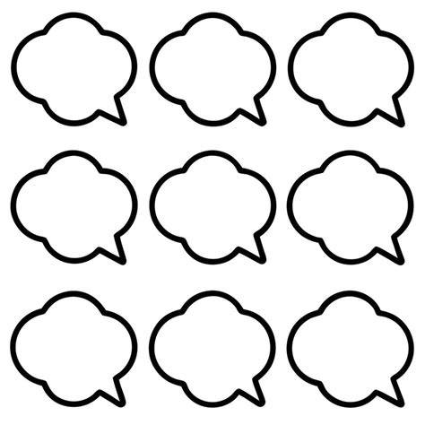 Edible Printable Speech Bubbles