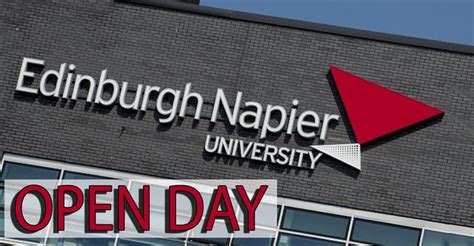 edinburgh napier university open days 2024
